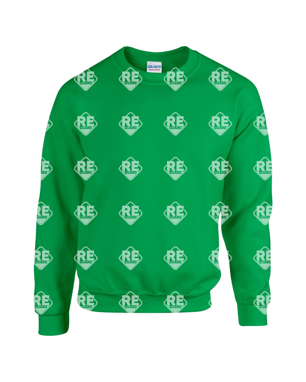 Pulóver Gildan 18000 környakas, kevertszálas, ash 2XL