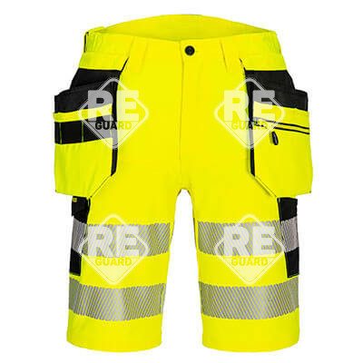 DX4 Hi-Vis Holster rövidnadrág Sárga/Fekete 30