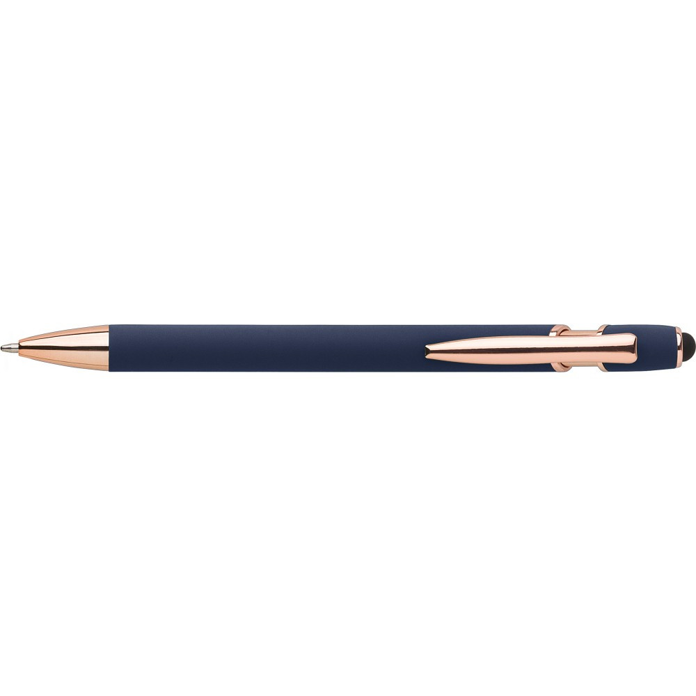 Alumínium golyóstoll kék tollbetéttel fekete