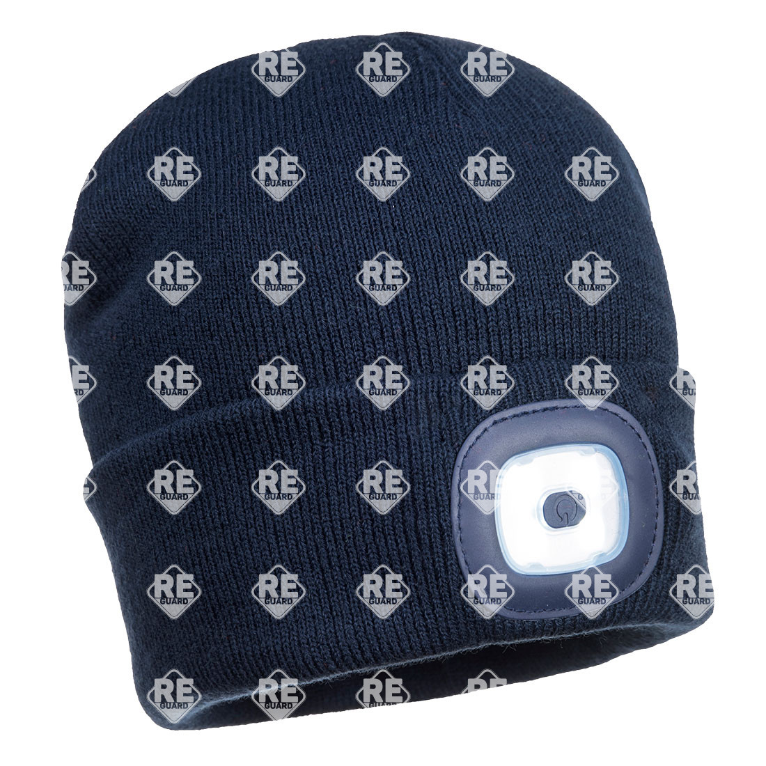 Téli sapka LED lámpával navy