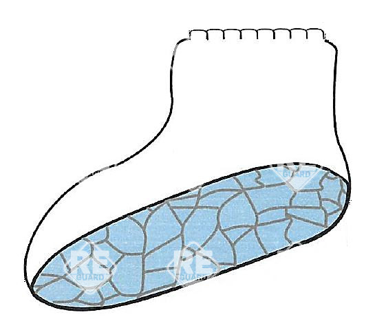 Sprayguard cipő, 31cm hosszú talppal, 18cm magas