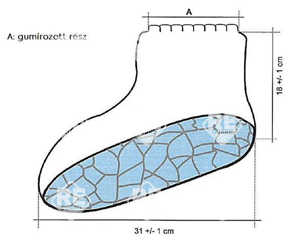 Sprayguard cipő, 31cm hosszú talppal, 18cm magas