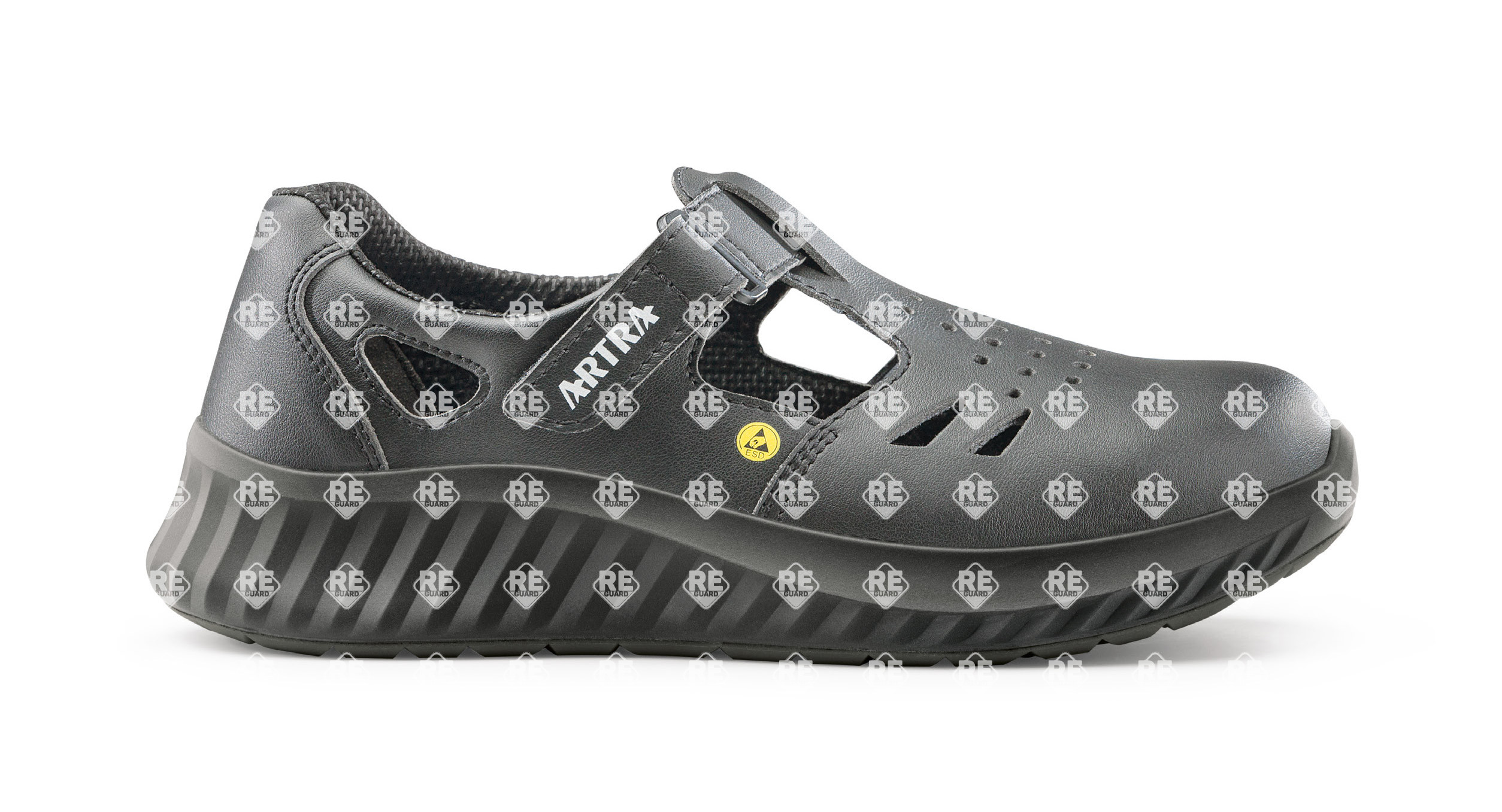 ARTRA ARMEN  9007 6660 S1 ESD SRC fekete szandál 35