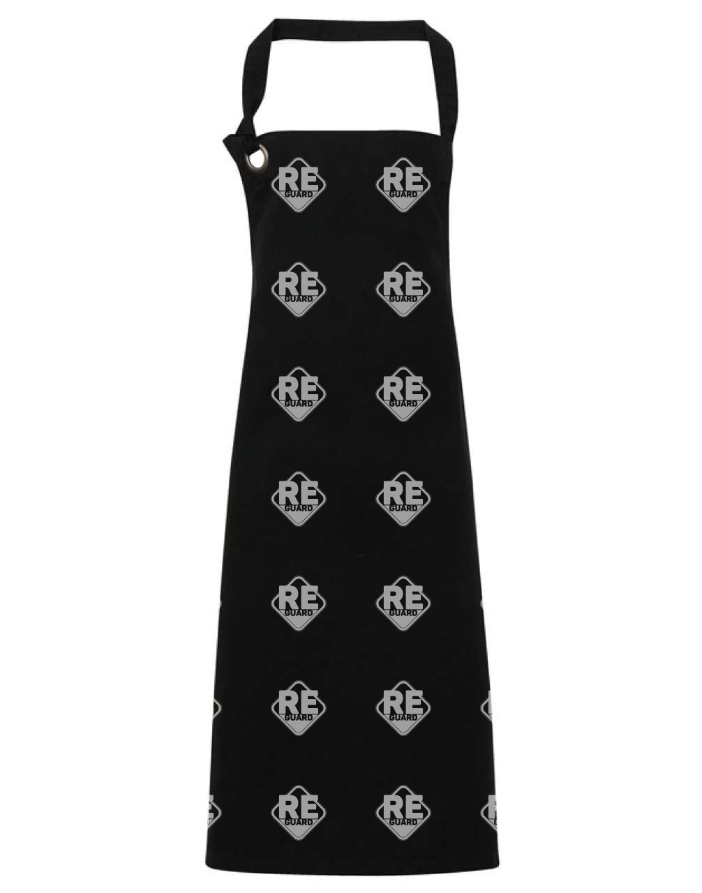 Kötény Calibre hosszú, állítható nyakpánttal fekete