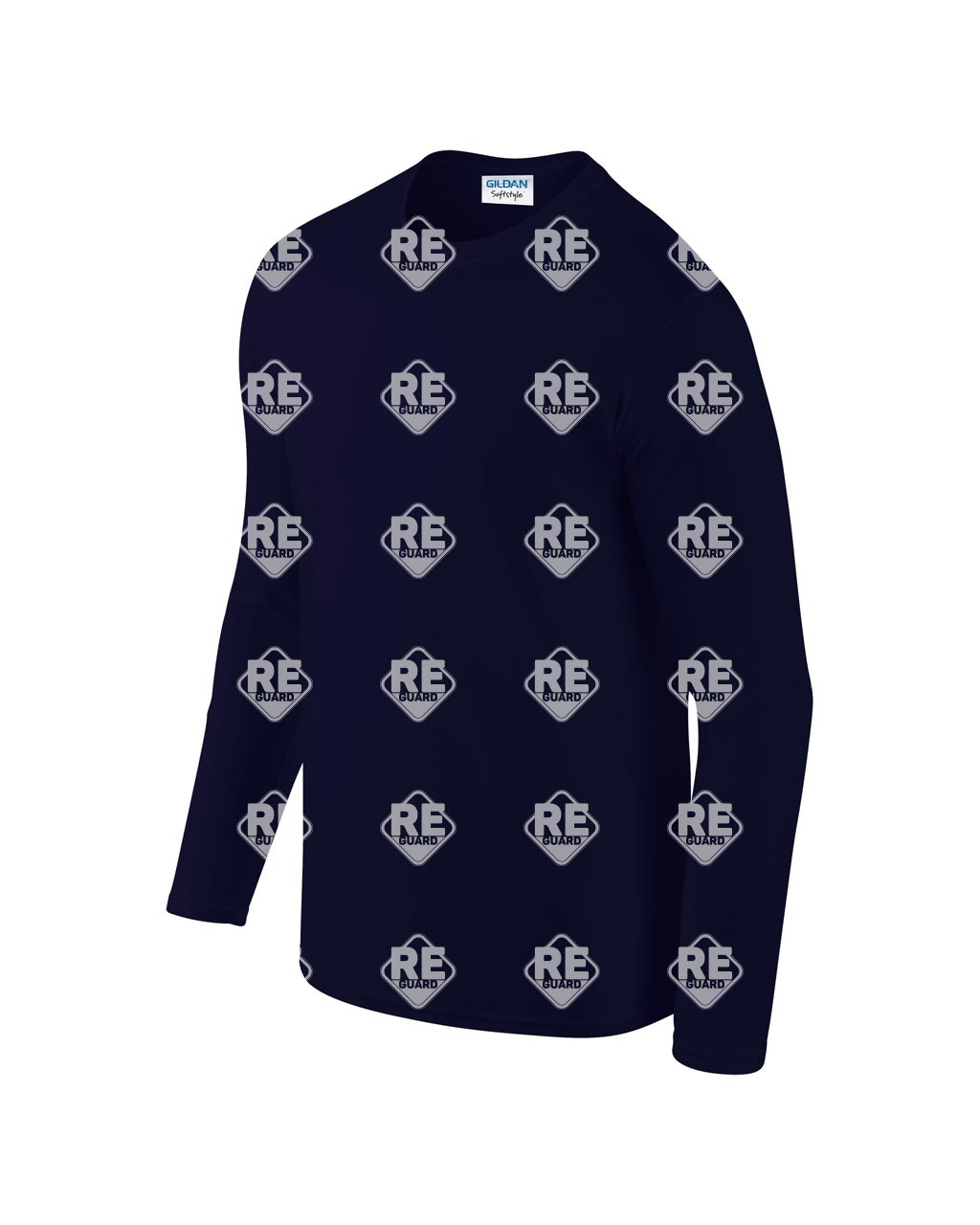 Póló Gildan 64400 környkas, hosszú ujjú, pamut, fekete, 2XL