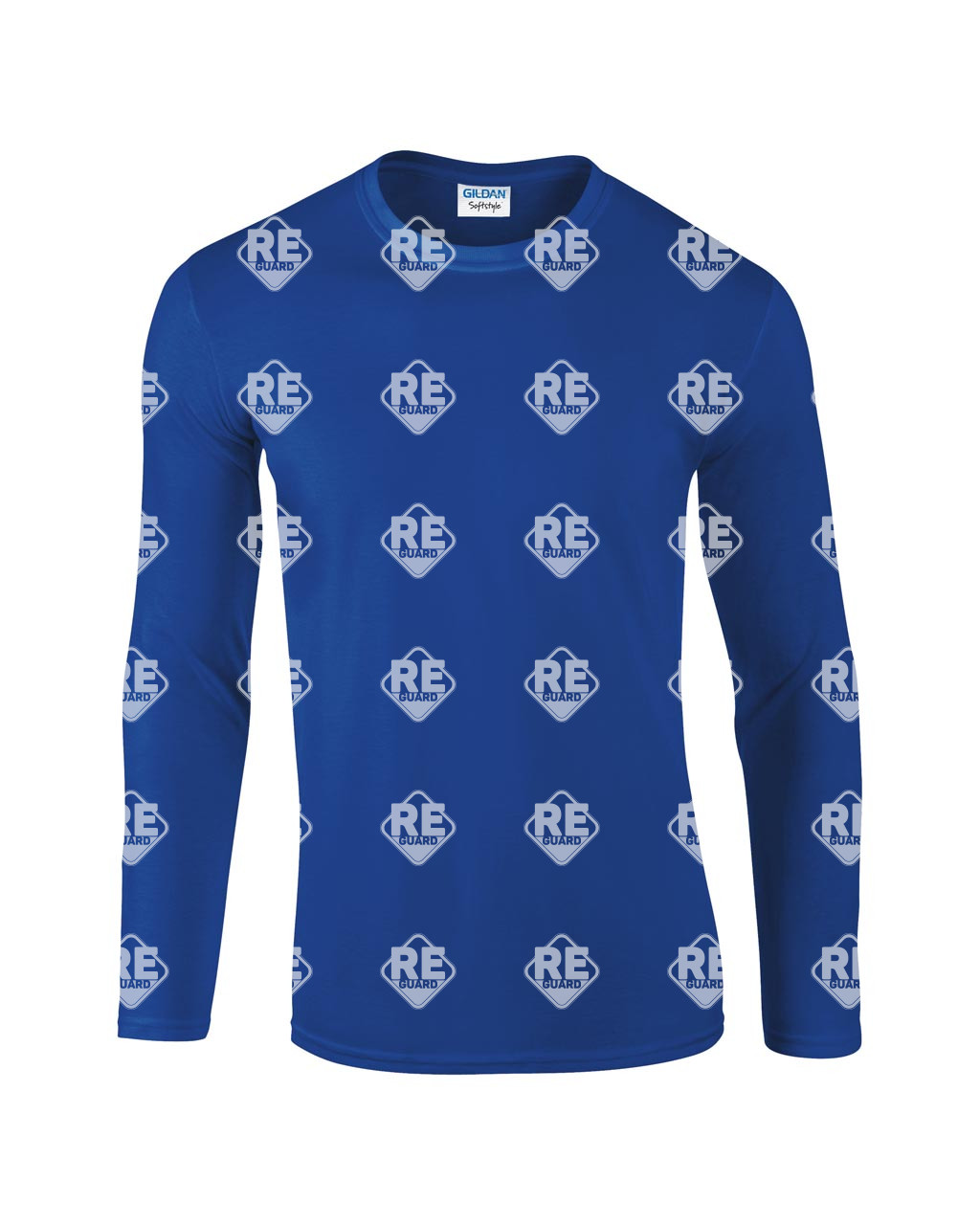 Póló Gildan 64400 környkas, hosszú ujjú, pamut, fekete, 2XL