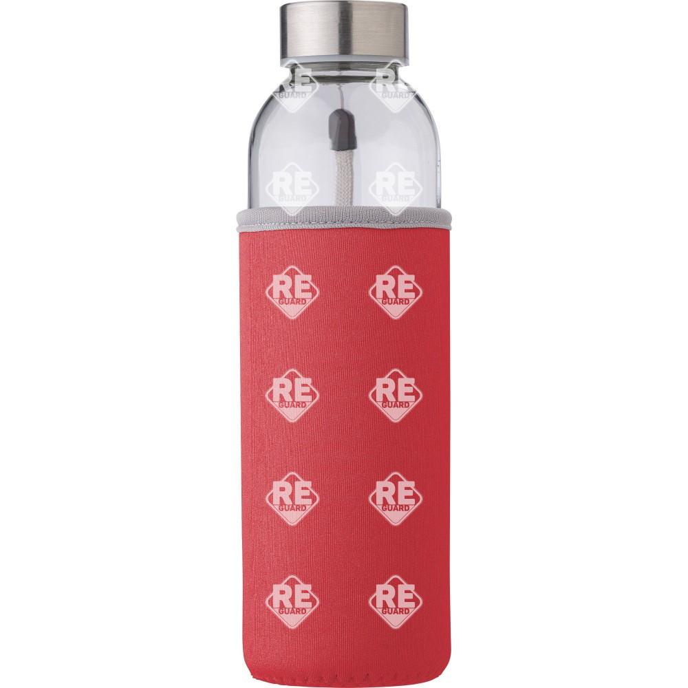 Üvegpalack neoprén tokban fekete 500 ml