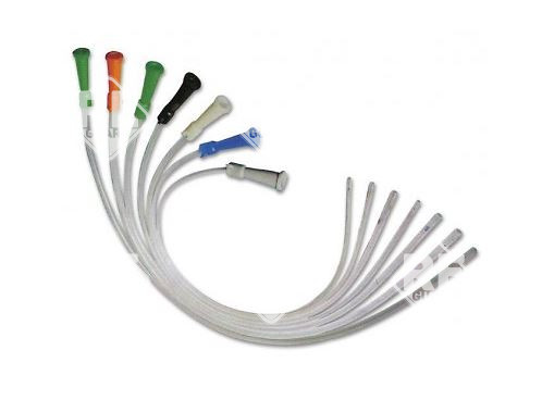 Leszívó katéter oldal- és végnyílásos 6 CH - zöld