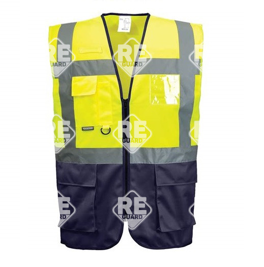 Warsaw vezetői mellény sárga/navy L