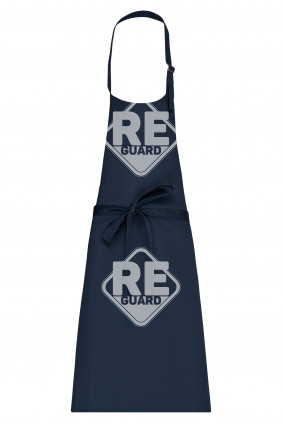 Kötény Kariban hosszú, állítható nyakpánttal sötétkék