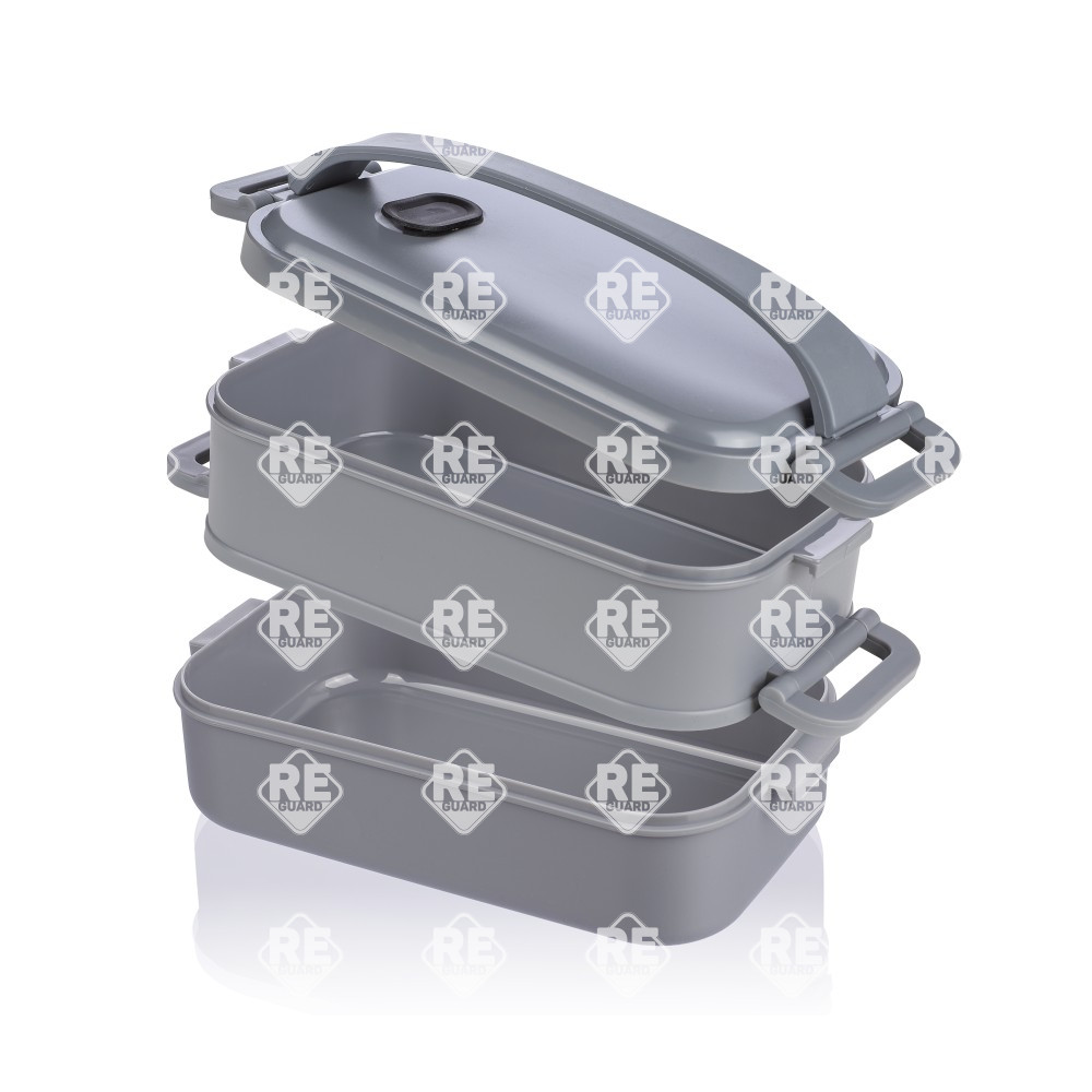 Ételdoboz fekete 2x800 ml