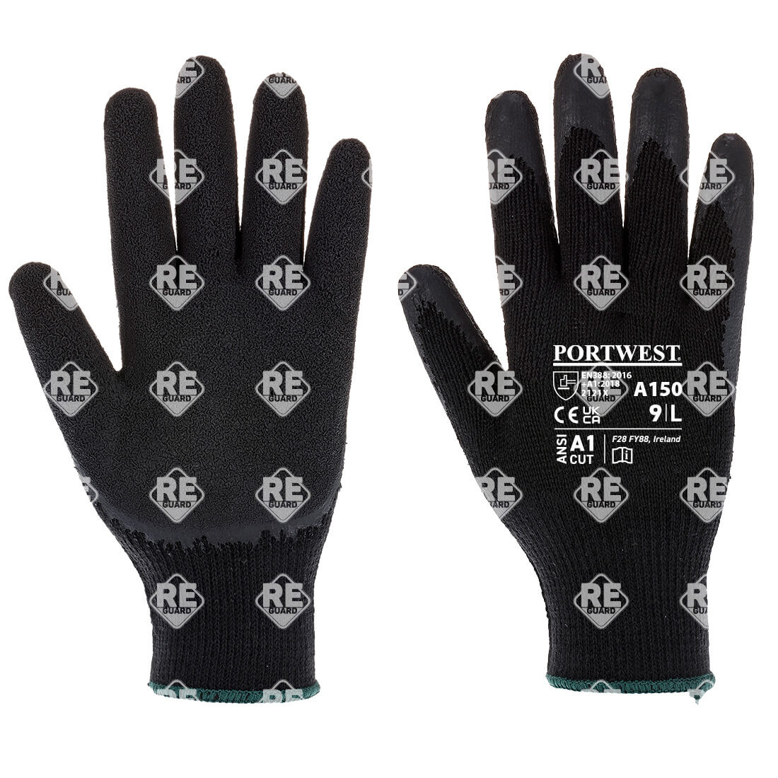 Classic Grip latex kesztyű zöld L