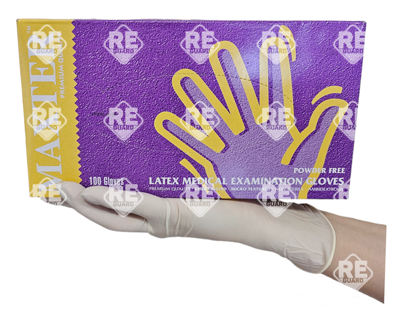 MAXTER Latex PÚDERMENTES 5,7g vizsgálókesztyű XS