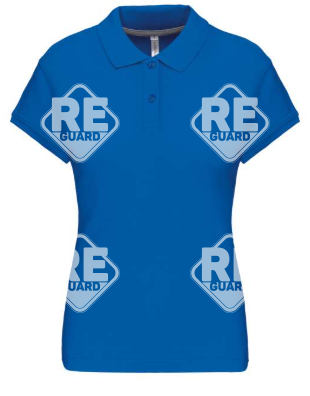 KA242 női pique póló galléros fekete 2XL