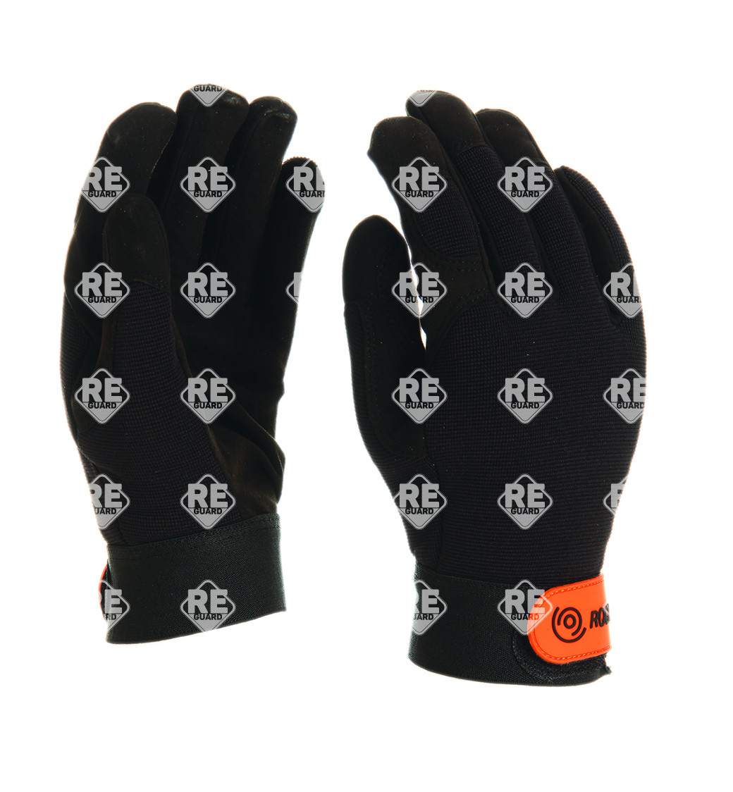 Mechanikai kesztyű, fekete, L