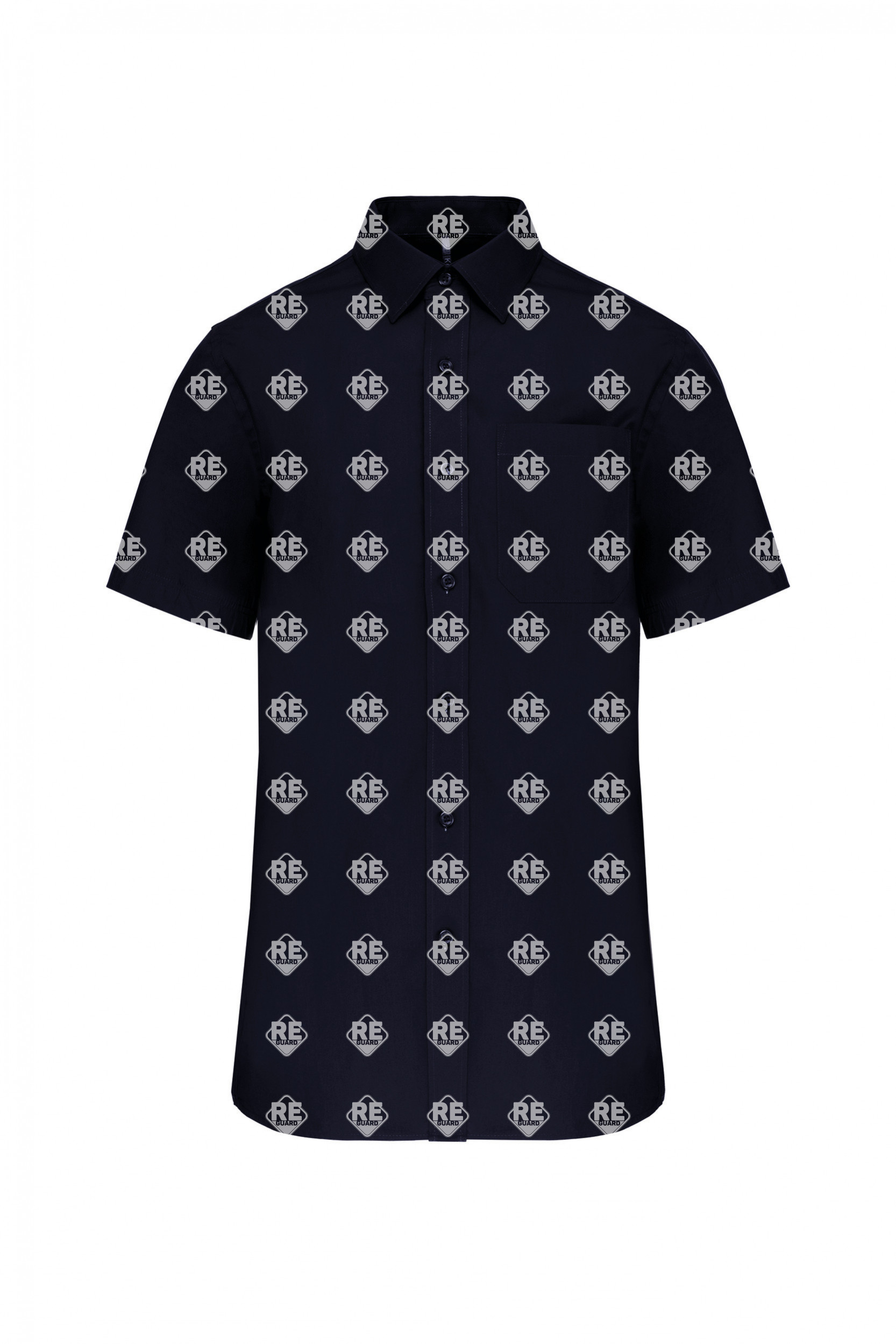 Ing Kariban 543 férfi, rövid ujjú, pamut fekete 2XL