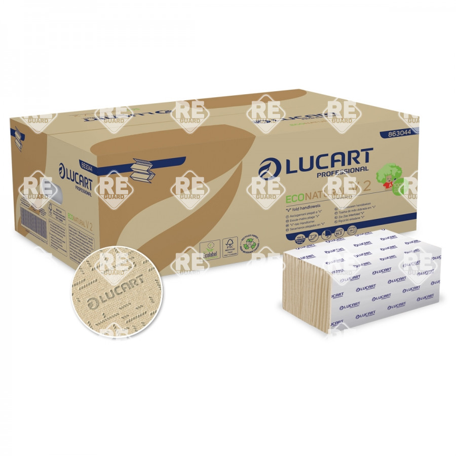 V Hajt.kéztörlő 2 rtg. fehér Lucart EcoNatural V2