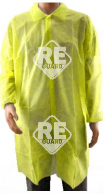 Látogatóköpeny Guarder tépőzáras 25g sárga XL