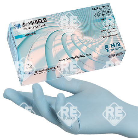 duoSHIELD ICE NITRILE 240 vizsgálókesztyű pm 100db/doboz XS