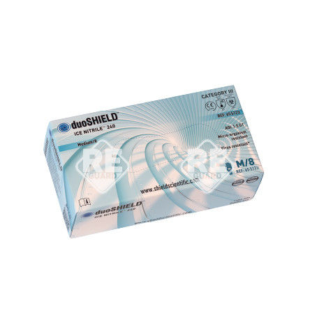duoSHIELD ICE NITRILE 240 vizsgálókesztyű pm 100db/doboz XS