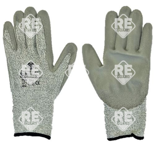 Guarder Vágásbiztos kesztyû, PU mártással, szürke méret: 7 (fehér)