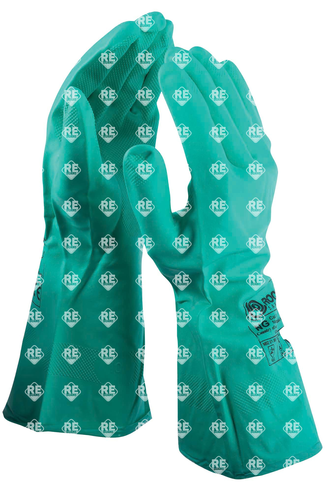 Nitril kesztyű, zöld, 8