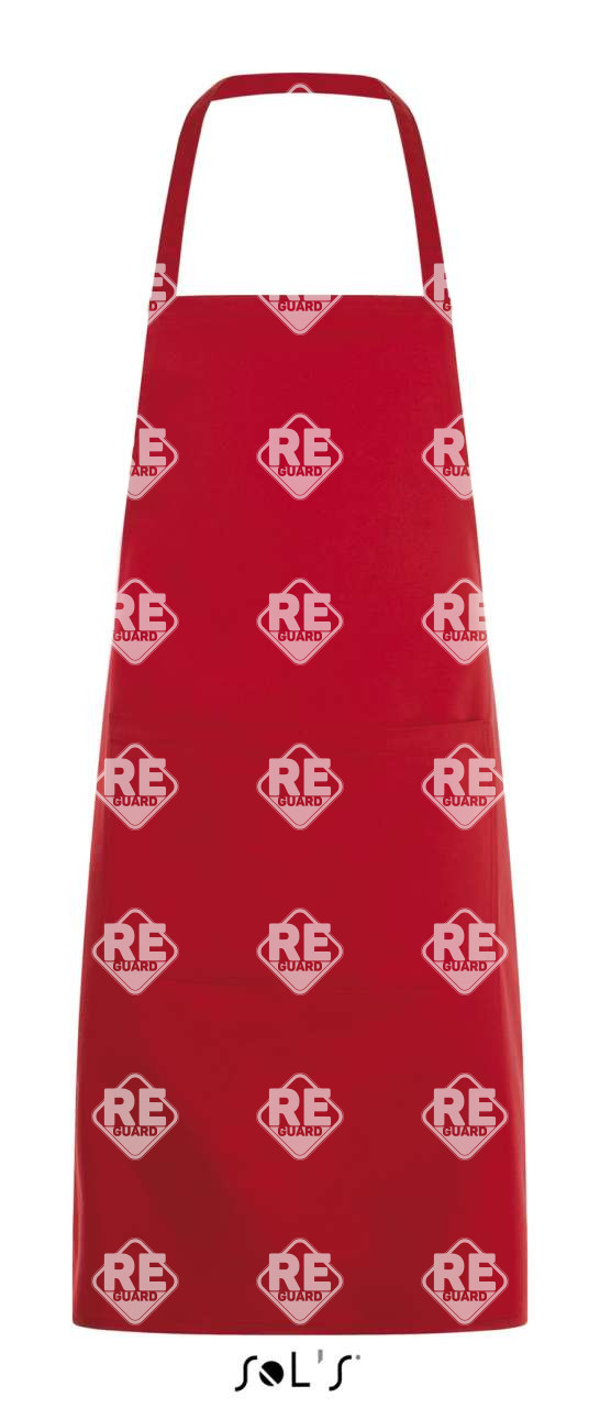 Kötény Sol's Gramercy hosszú, nyakpántos, 1 zsebbel fekete