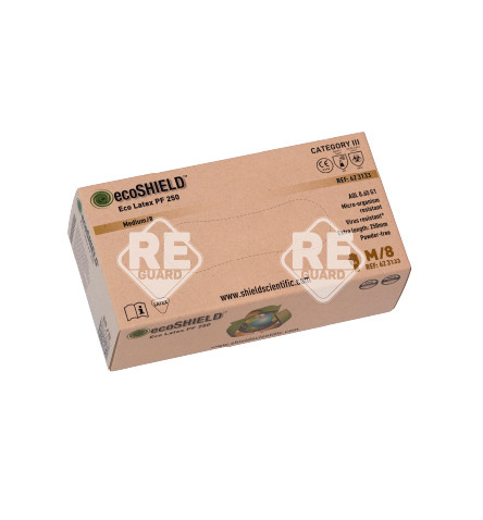 ecoSHIELD Eco Latex PF250 mv kesztyű pm 100db/doboz XS