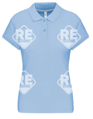 KA242 női pique póló galléros fekete 2XL