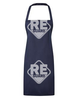 Kötény ESSENTIAL hosszú, nyakpánttal fekete