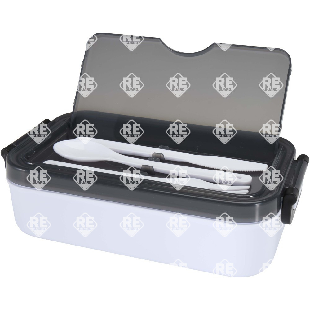 Snappy ételdoboz evőeszközökkel fehér