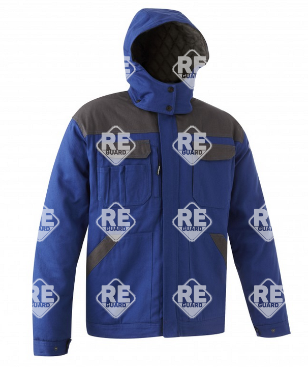 Commander bélelt télikabát királykék L