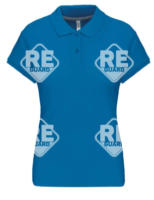 KA242 női pique póló galléros fekete 2XL