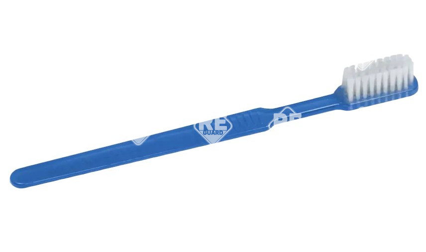 Fogkefe, fogkrémmel, világoskék