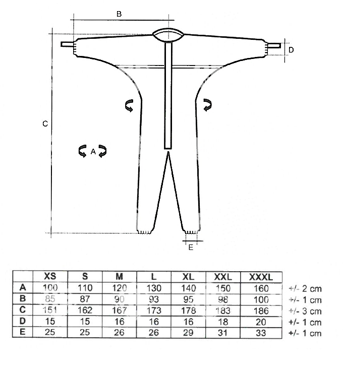Cleanguard overall kapucni nélkül XS