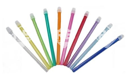 Nyálszívó, levehető kupakos,  15 cm, transzparens  (100db/csmg)