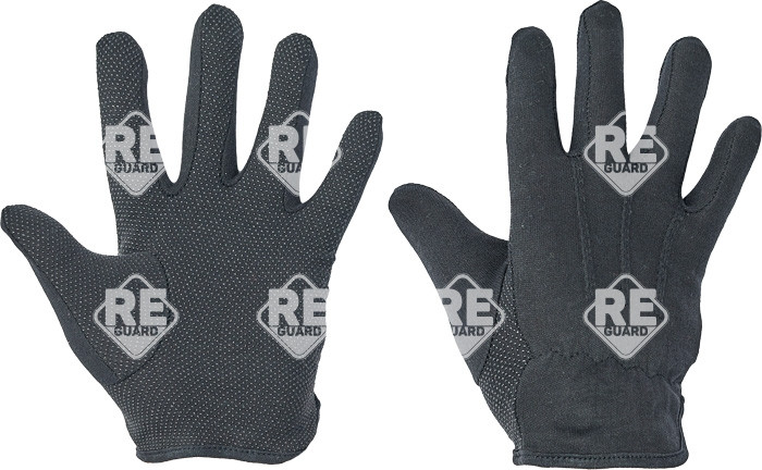 Bustard mikropöttyös védőkesztyű fekete  - 7