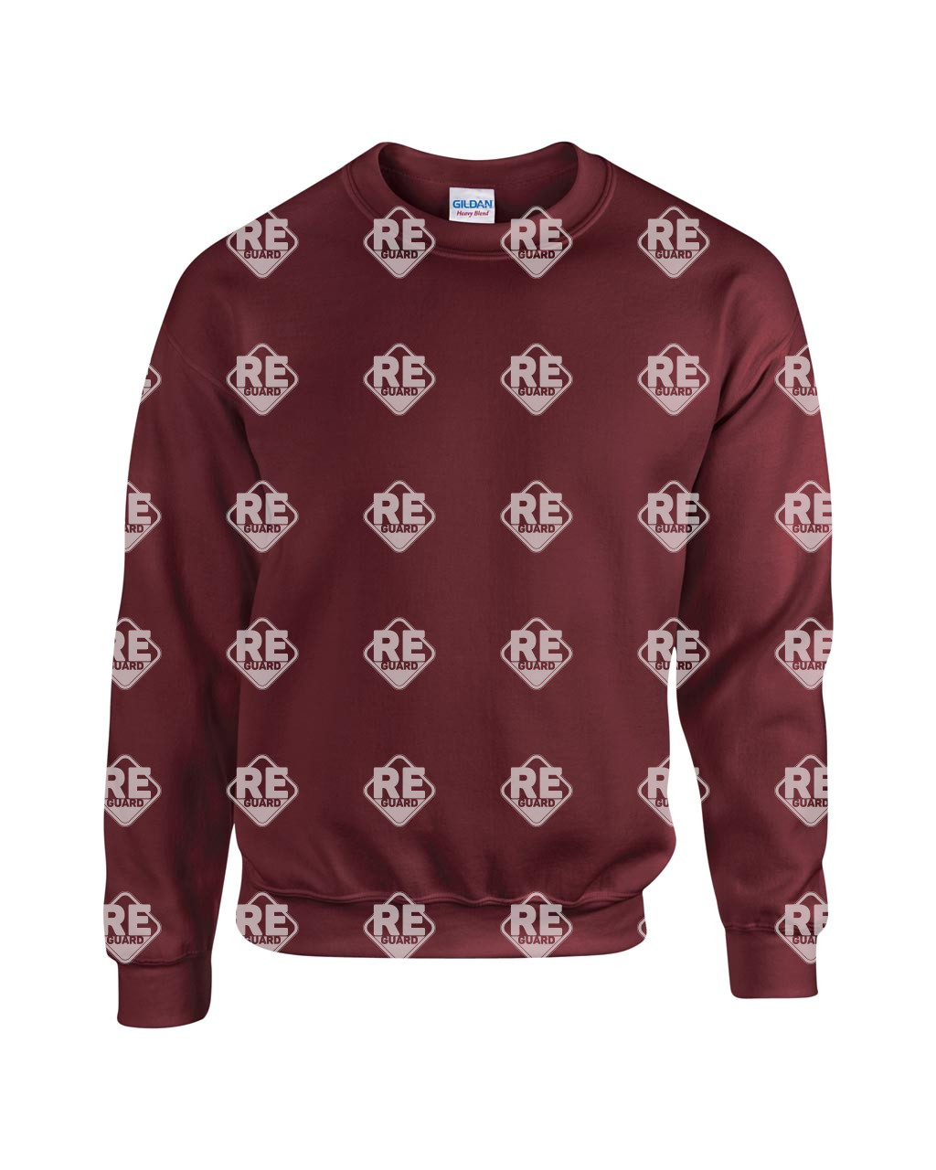 Pulóver Gildan 18000 környakas, kevertszálas, ash 2XL