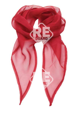 Damen Einfarbiger Chiffonschal burgund