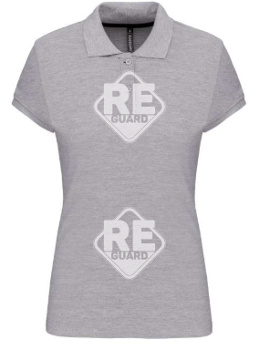 KA242 női pique póló galléros fekete 2XL