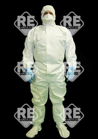 Partiguard TB overall, kapucnis, szellőző kék hát, fehér S