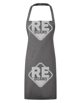 Kötény ESSENTIAL hosszú, nyakpánttal fekete