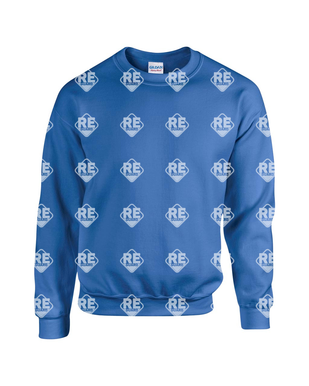 Pulóver Gildan 18000 környakas, kevertszálas, ash 2XL