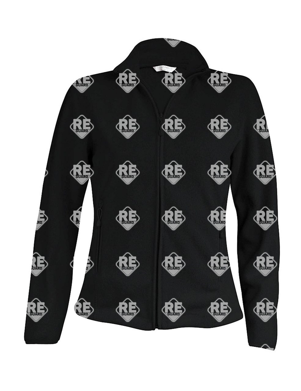 Polár kabát Kariban, női, fekete 2XL