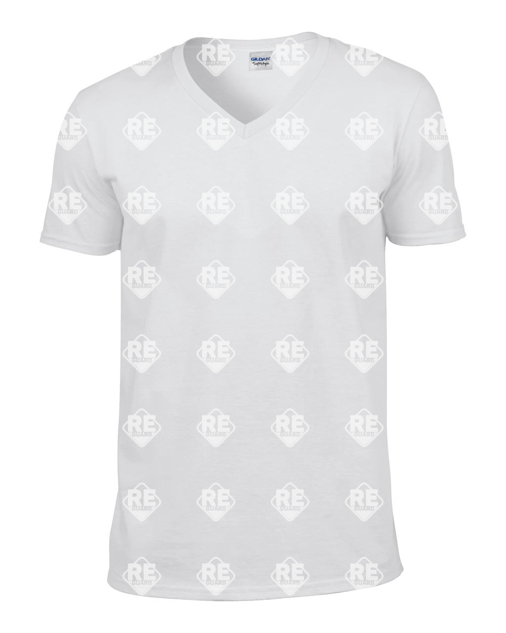 Póló Gildan 64V00 V-nyakú, pamut, fekete, 2XL