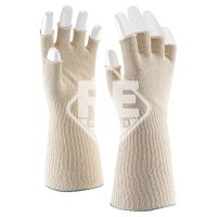 Cérnakesztyű, 7, ujjvég nélküli, kétszálas, hosszú