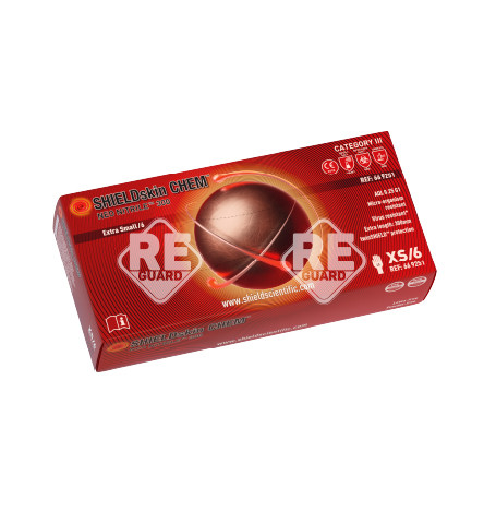 SHIELDskin CHEM NEO NITRILE 300 mv. kesztyű pm 40db/doboz XS
