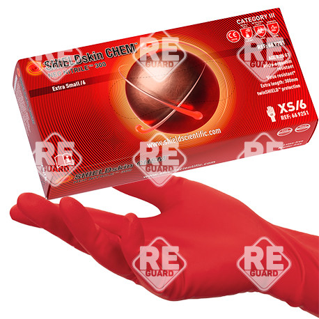SHIELDskin CHEM NEO NITRILE 300 mv. kesztyű pm 40db/doboz XS