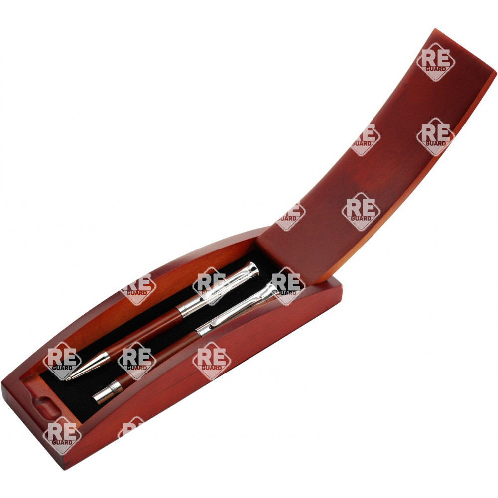 Rózsafa tollkészlet 2 db-os barna