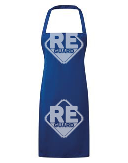 Kötény ESSENTIAL hosszú, nyakpánttal fekete